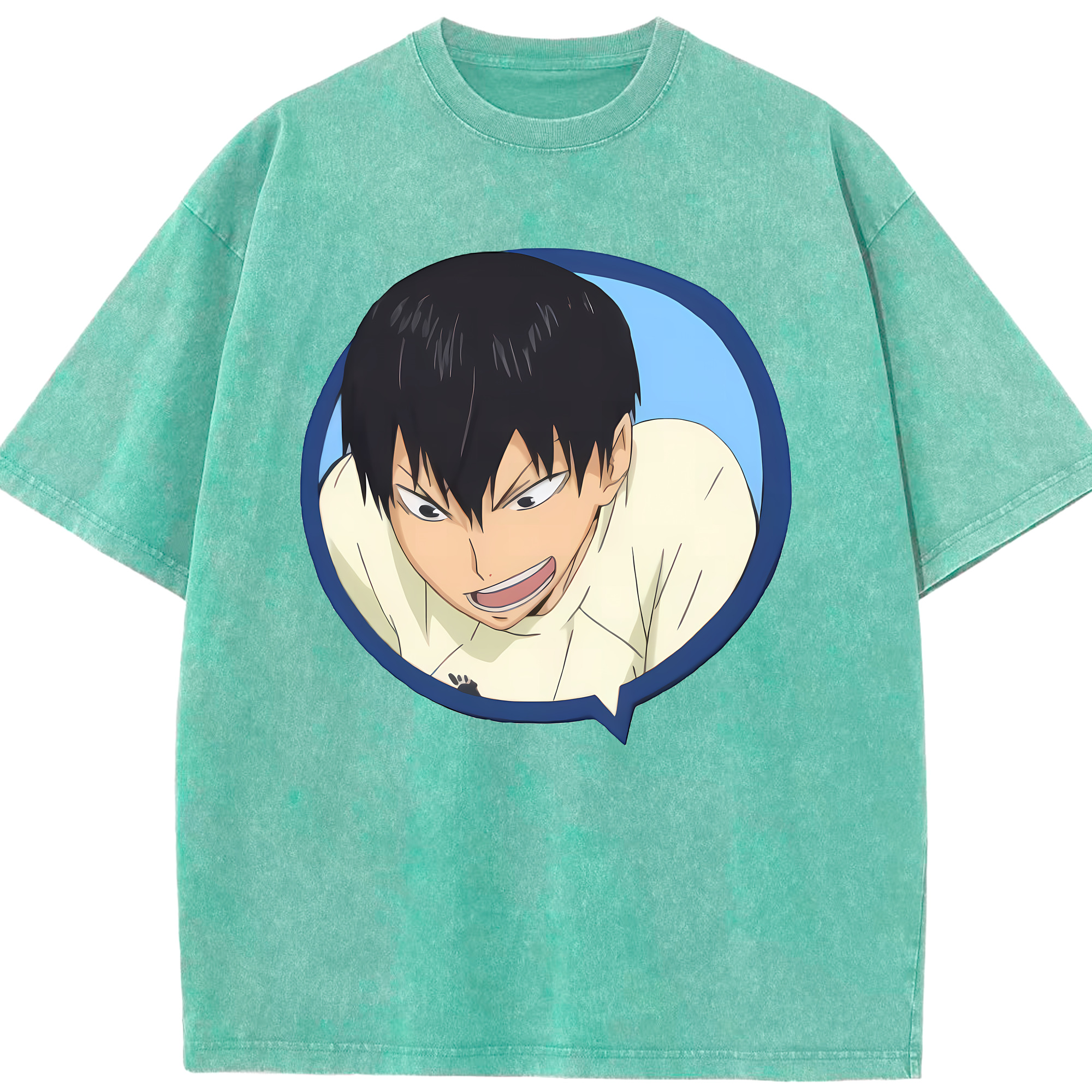 （画像用） ハイキュー!! Haikyu!! 綿100% ヴィンテージ風 半袖Tシャツ（フロントプリント）